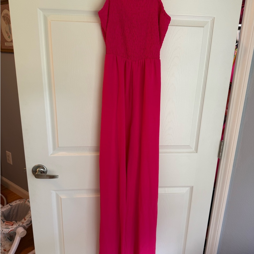 Elegant Pink Maxi Dress
